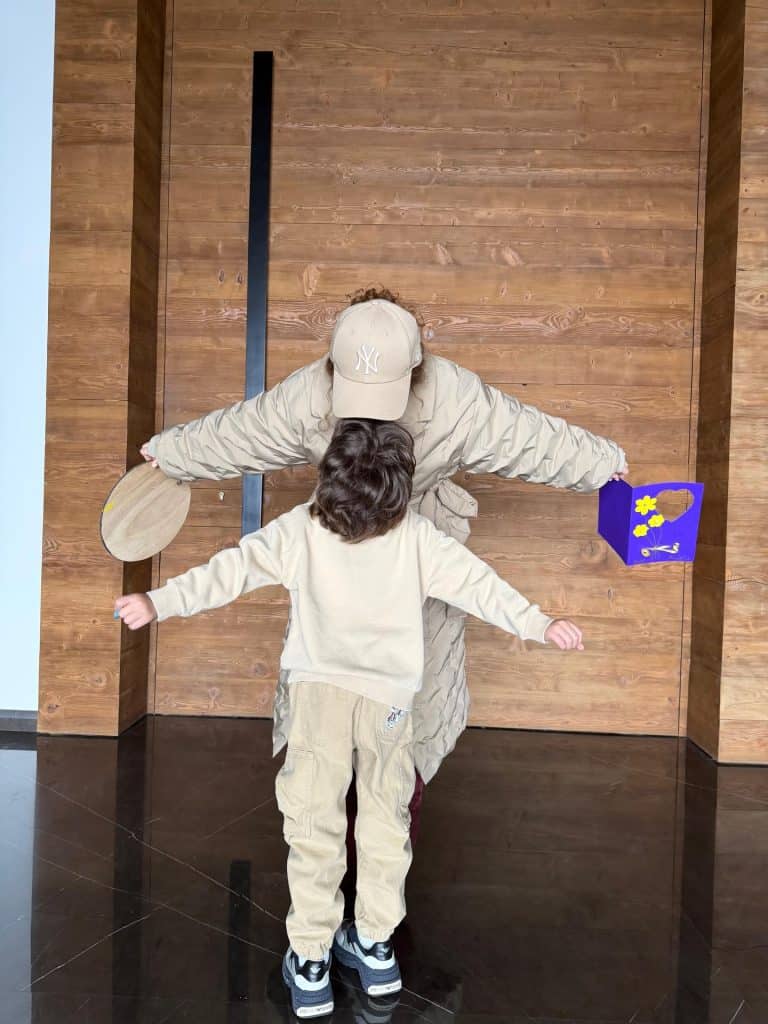 Myriam Fares and son