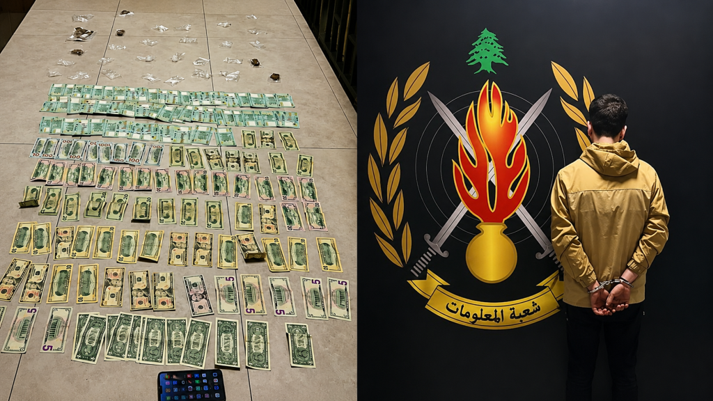 ناشط بترويج المخدّرات في منطقة المتن يقع في قبضة شعبة المعلومات بالجرم المشهود