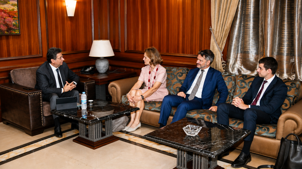 كنعان يبحث التعاون الاقتصادي والإصلاحات التشريعية مع وفد فرنسي، وتحفيز الاستثمارات مع “إيدال” عبر الإقامة الذهبية