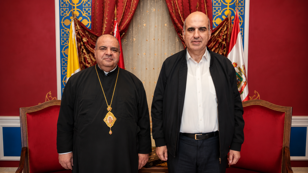 المطران إبراهيم عرض الأوضاع العامة والزراعية مع المدير العام لوزارة الزراعة