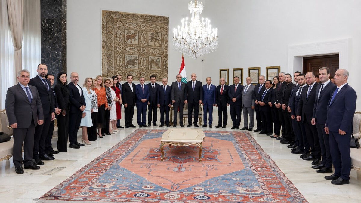 الرئيس جوزاف عون امام وفد المجلس العام الماروني برئاسة المهندس ميشال متى :