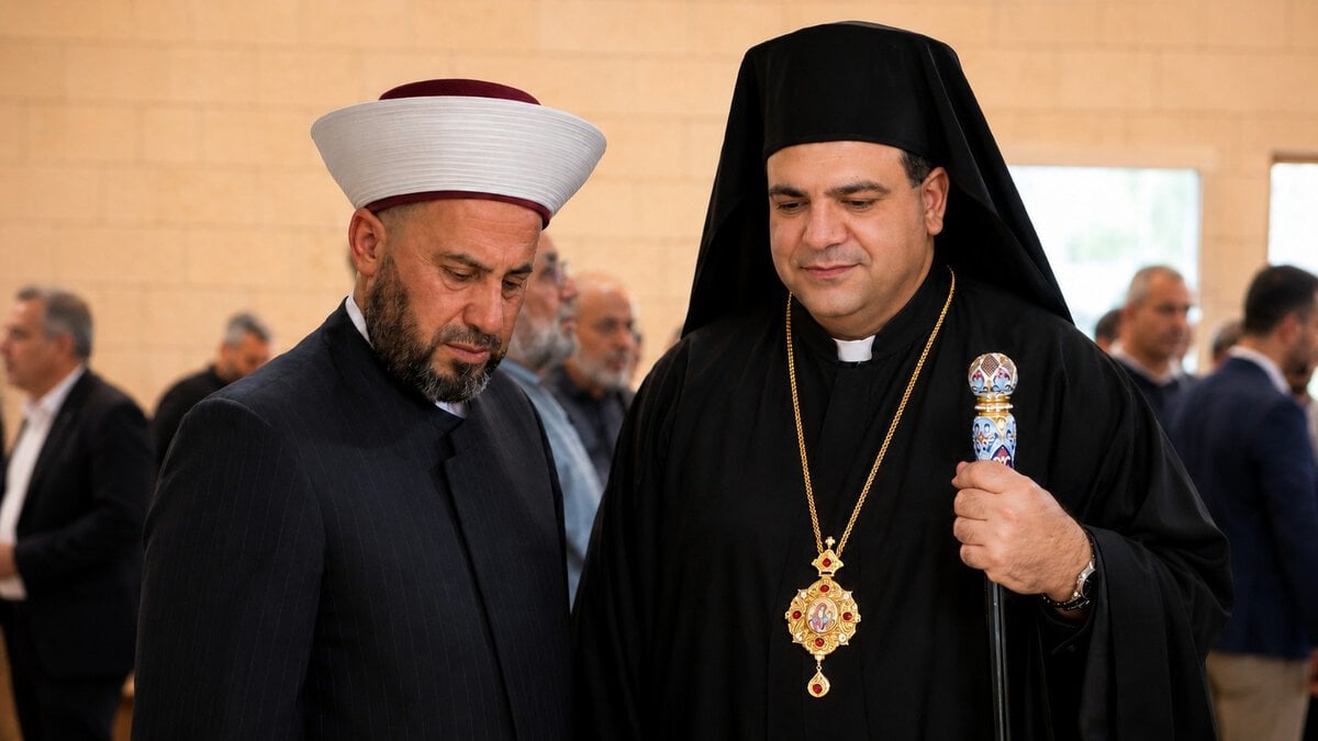 المطران إبراهيم يعزّي المفتي الغزاوي بوفاة والده: “يبقى حاضراً في إرثه الطيب وسيرته الحسنة”