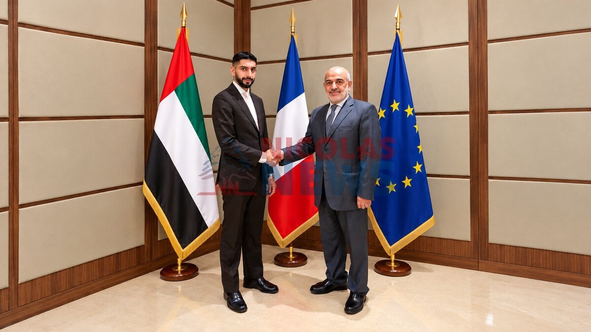 أسعد الحريري بحث مع نائب رئيس البعثة الإماراتية في باريس في تعزيز العلاقات التجارية وفتح آفاق جديدة أمام تجار وصناعيي الشمال اللبناني