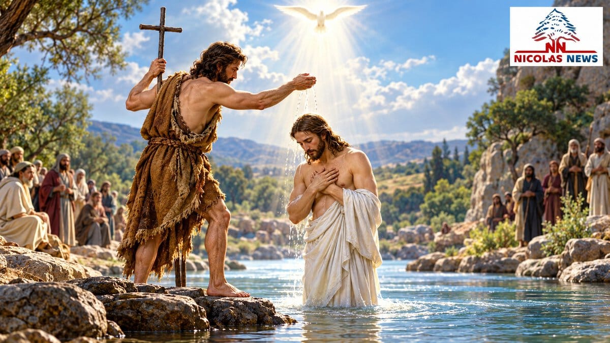 يوم اعتَمَدَ يسُوع بمياه لبنان