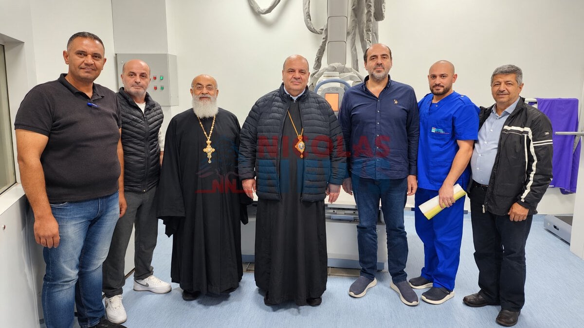 المطران إبراهيم زار مستشفى تل شيحا متفقدًا