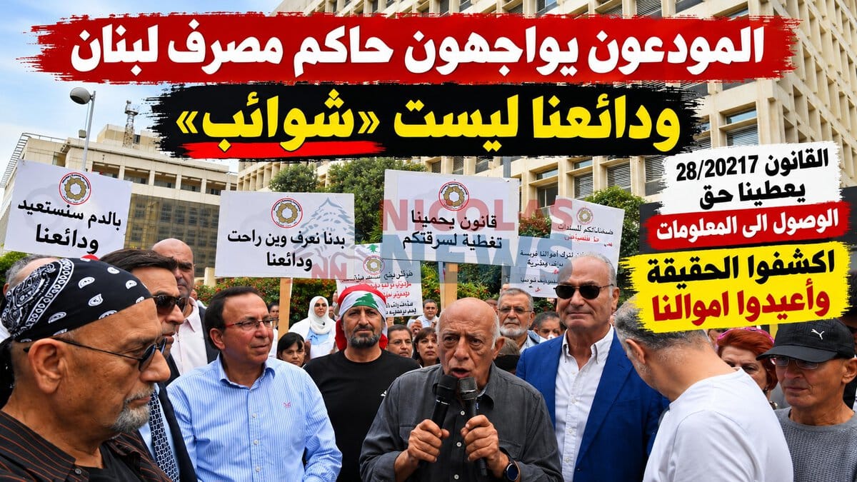 ودائع الناس ليست «شوائب»… والمودعون يواجهون حاكم مصرف لبنان : اكشفوا الحقيقة وأعيدوا اموالنا